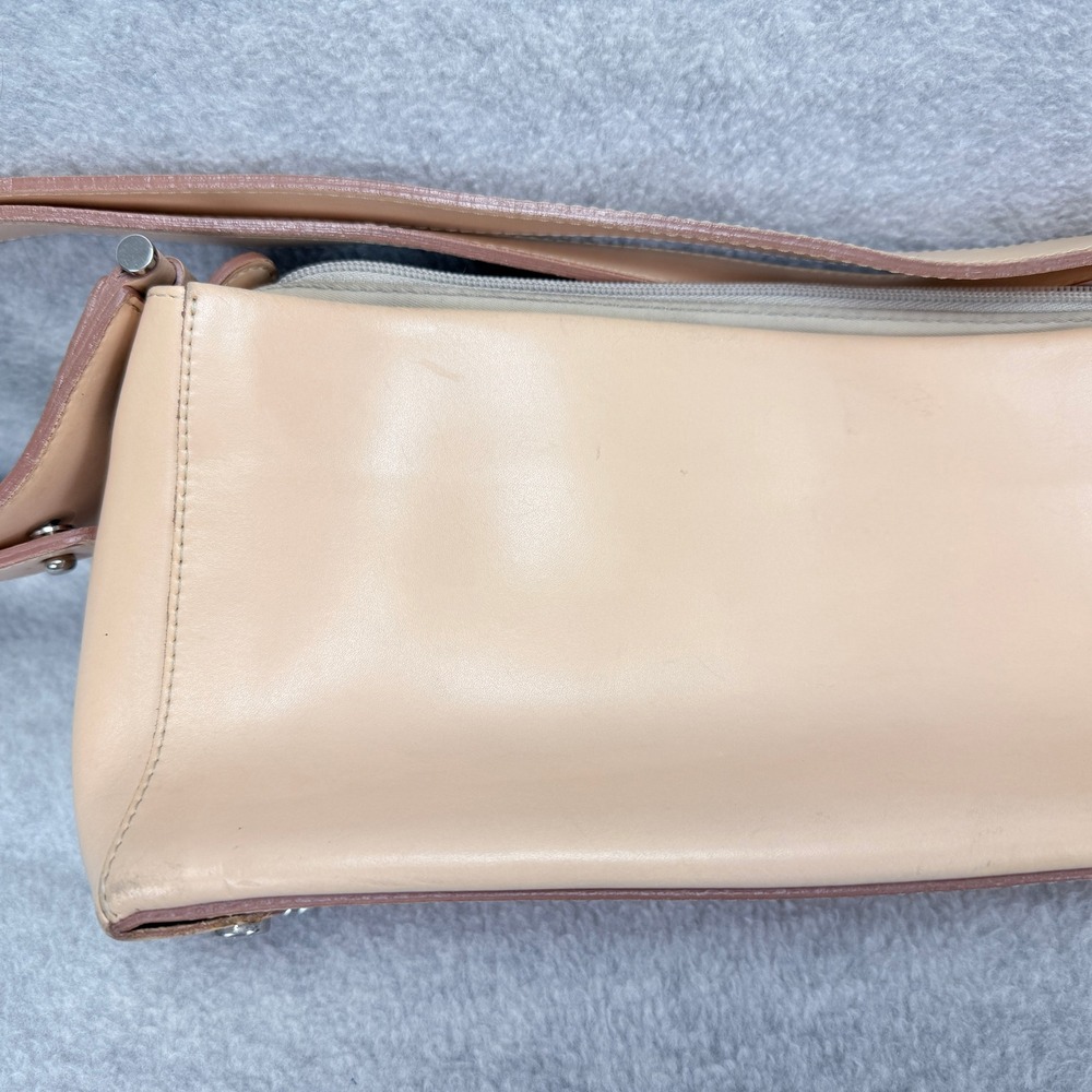 Lamarthe Shoulder Bag Womens Small Tan Leather Baguette Vintage - Picture 4 of 16